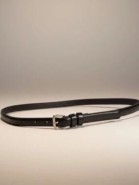 Black Leather Belt M/L